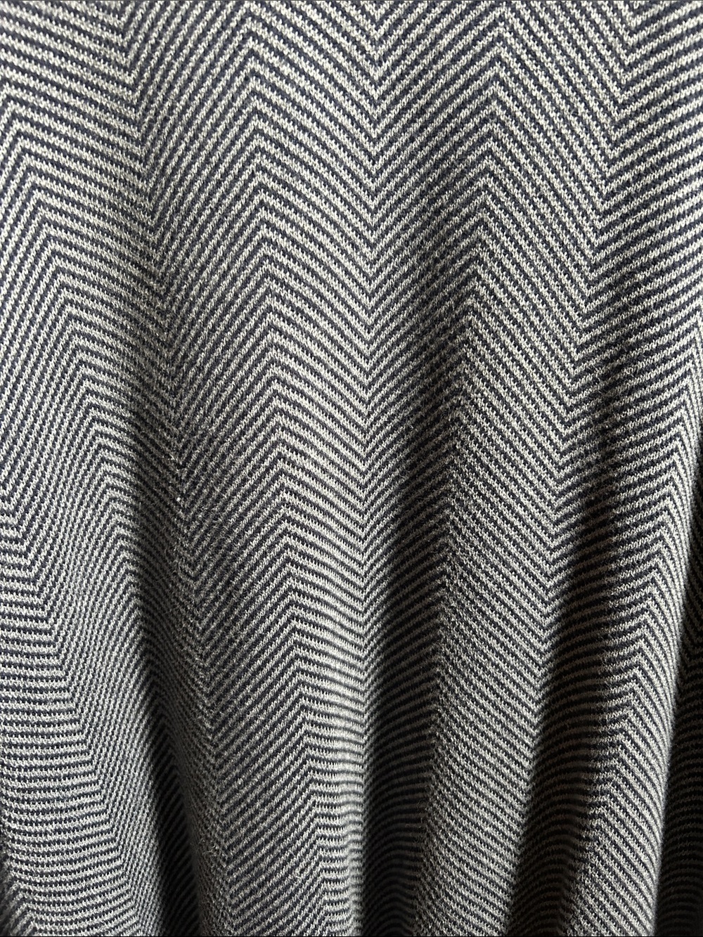 Jos. A. Bank Navy and Gray Herringbone Shawl Collar Sweater Size XL - Picture 3 of 7